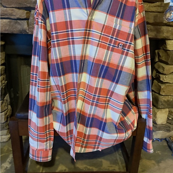Cinch Men's Multicolor Plaid Button Down Shirt - Picture 4 of 6